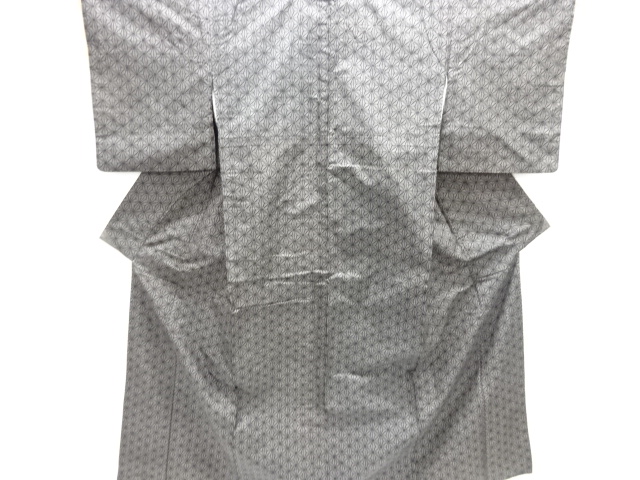 JAPANESE KIMONO / SILK / DORO OSHIMA TSUMUGI / WOVEN ASANOHA